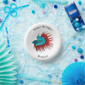 クロンテールbetta魚の漫画イラストレーション ペーパーボウル (パーティー)