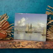 クロンボルグ城の帆船，スウェーデン， 1880 フォトプラーク (側面)