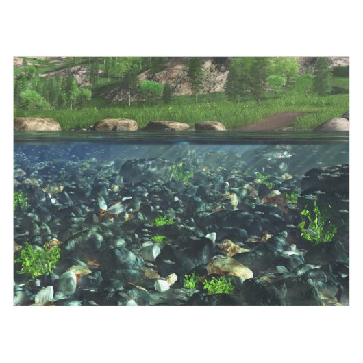 クロンリバーテーブルクロス テーブルクロス (正面(横))