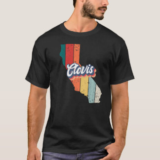 クロヴィスシティレトロヴィンテージホームシティカリフォルニアプレム Tシャツ