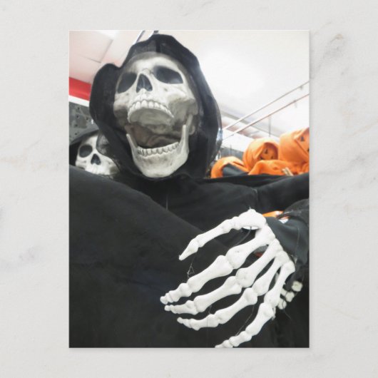 クロークしたスケルトン ポストカード (正面)