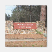 クロークドリバーグルジア州パークエントランスサイン マグネット (正面)