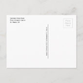 クロークドリバー州パーク入り口の標識，ジョージア ポストカード (裏面)