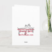 クローザルックベビーヤギのクリスマス シーズンカード (裏面)