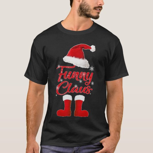 クロースおもしろいクリスマス家族マッチング Tシャツ (正面)