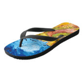 クロースとウィートフィールド(1890)ヴァンゴッホファインアート ビーチサンダル (アングル)