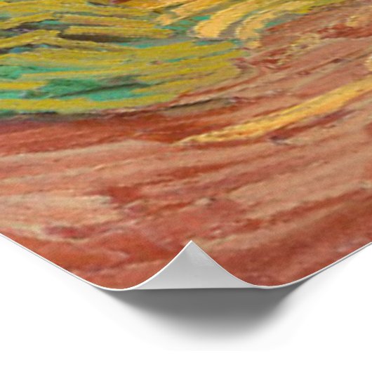 クロースとウィートフィールドby Vincent vanゴッホ ポスター (角)