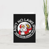 クロースと飲んでる時には法律なんてないんだ、クリス カード (正面)