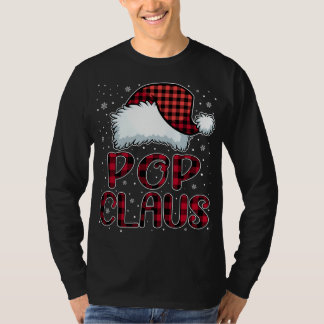 クロースポップ・アートのメリークリスマスバッファロープリッドレッドサンタ Tシャツ