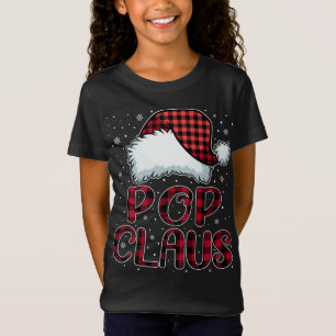 クロースポップ・アートのメリークリスマスバッファロープリッドレッドサンタ Tシャツ