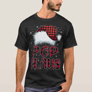 クロースポップ・アートのメリークリスマスバッファロープリッドレッドサンタ Tシャツ