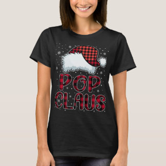 クロースポップ・アートのメリークリスマスバッファロープリッドレッドサンタ Tシャツ