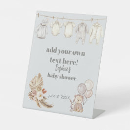 クロースライン我々は真摯に待つことができカスタムる標識 台座サイン