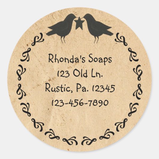 クロース初期のステッカー ラウンドシール (正面)