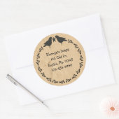 クロース初期のステッカー ラウンドシール (封筒)