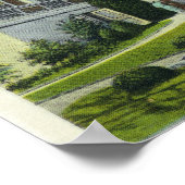 クロース大学を示すシラキュースUキャンパスビュー ポスター (角)