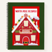 クロース夫人による北極レシピ料理本 ノートブック (正面)