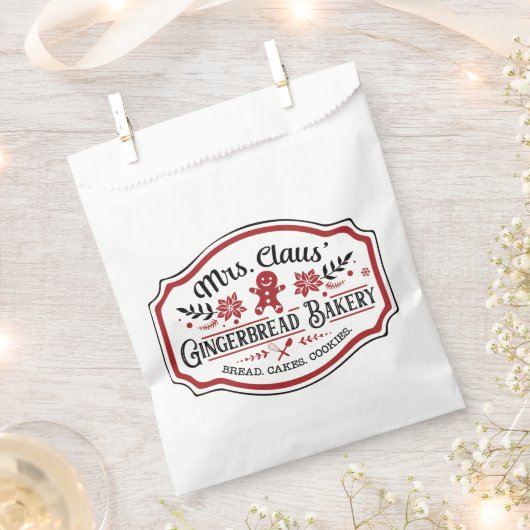 クロース夫人のジンジャーブレッドパン屋 フェイバーバッグ (クリップ留めされた状態)