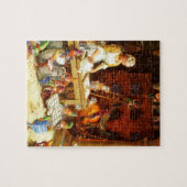 クロース夫人及びサンタの小妖精や小人はクリスマスのクッキーを焼きます ジグソーパズル (横)