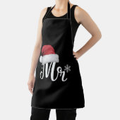 クロース・カップルがクリスマス・パジャマ・サンタにマッチ エプロン (インサイチュ)