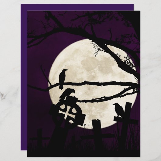 クロース&クロスハロウィーンスクラップブック紙 (正面/裏面)