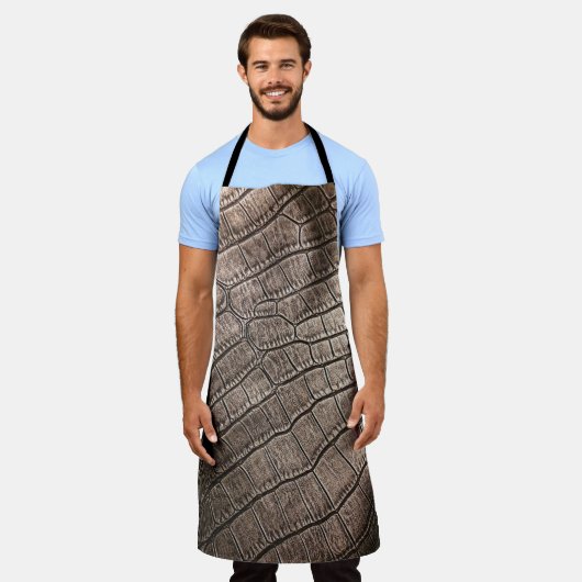 クローズアッエレガントプレザー:テクスチャパターン エプロン (着用した状態)