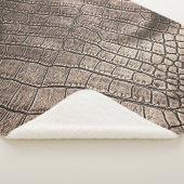 クローズアッエレガントプレザー：テクスチャパターン シェルパブランケット (3/4)