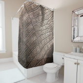 クローズアッエレガントプレザー:テクスチャパターン シャワーカーテン (インサイチュ)