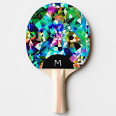 クローズアッカラフルプダイヤモンドのカットパターン 卓球ラケット (裏面)