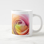 クローズアッカラフルプバラ花びら ジャンボコーヒーマグカップ (右)