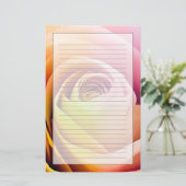 クローズアッカラフルプバラ花びら 便箋 (スタンド正面)