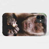クローズアップされたクロカビフタオマキザル Case-Mate iPhoneケース (裏面(横))