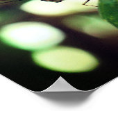 クローズアップでポーズを取る蝶 ポスター (角)