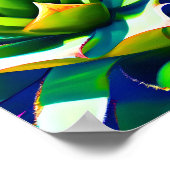 クローズアップのアガベの植物 ポスター (角)