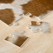 クローズアップのキリンの顔の野生動物の自然の写真 ジグソーパズル (側面)