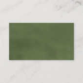 クローズアップのゴールデン・リトリーバー 名刺 (裏面)