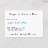 クローズアップの大破車が付いている整備士の修理工場 名刺 (裏面)