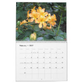 クローズアップの花 カレンダー (2月 2027)