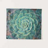 クローズアップのSucculent タペストリー (正面(横))
