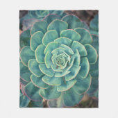 クローズアップのSucculent フリースブランケット (正面)
