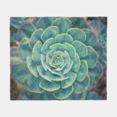 クローズアップのSucculent フリースブランケット (正面(横))