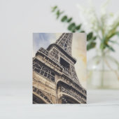 クローズアップエッフェルタワーパリラブシティトラベル ポストカード (スタンド正面)