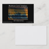 クローズアップジェムストーンタイガーアイ 名刺 (正面/裏面)