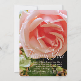 クローズアップバラピンクローズサンキューカード 招待状