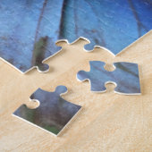 クローズアップパズル:ブルーモーフォバタフライ ジグソーパズル (側面)