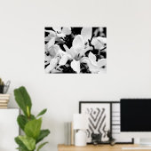 クローズアップマグノリア開花アート ポスター (ホームオフィス)