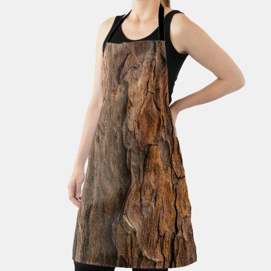クローズアップ写真では茶色の木が樹皮を立てる エプロン (インサイチュ)