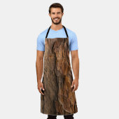 クローズアップ写真では茶色の木が樹皮を立てる エプロン (着用した状態)