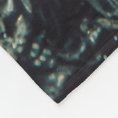 クローズアップ写真で水がはねる フリースブランケット (角)