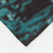 クローズアップ写真で水がはねる フリースブランケット (角)